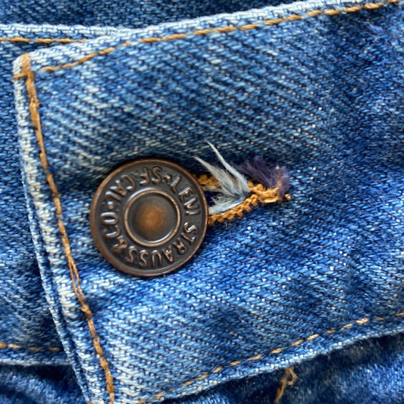 Leviโs late 1960โs Talon 42 high rise bellbottom wide leg jean size 26 - Picture 13 of 13